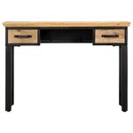 vidaXL Table d'écriture 110x50x76 cm Bois de manguier massif