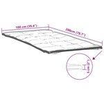 vidaXL Protège-matelas blanc 100x200 cm