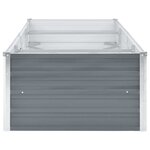 vidaXL Lit surélevé de jardin Acier galvanisé 240x80x45 cm Gris
