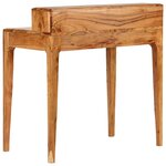 Bureau table meuble travail informatique avec tiroirs bois massif 88 cm 0502139