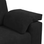 vidaXL Canapé causeuse noir 140 cm velours