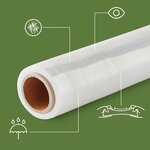 Pack and Move - Film Etirable - 0 45 x 100 m - Protection  Emballage  Déménagement - Anti rayures - Anti frottements - Imperméable