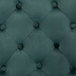 vidaXL Chaises à manger lot de 2 vert foncé velours