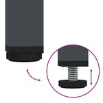 vidaXL Meuble TV anthracite 202x39x43 5 cm acier laminé à froid