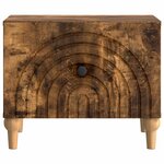 vidaXL Table basse Chêne fumé 49 x 50 x 40 cm Bois d'ingénierie