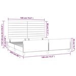 vidaXL Cadre de lit avec tête de lit Taupe 180x200 cm Tissu