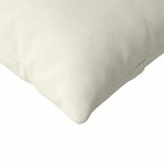 vidaXL Coussins de canapé 2 Pièces Crème 200 x 40 cm
