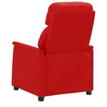 Vidaxl fauteuil de massage rouge bordeaux similicuir