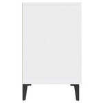 vidaXL Buffet blanc brillant 100x36x60 cm bois d'ingénierie