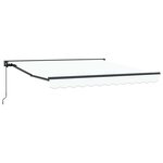 vidaXL Cadre d'auvent Blanc 300 x 250 cm Polyester avec revêtement PU