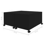 vidaXL Table basse Noir 75x75x38 cm Aggloméré