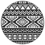 vidaXL Tapis d'extérieur ARAKIL noir Ø120 cm PP