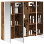 vidaXL Armoire Miroir de Salle de Bain Bois ancien 73.5 x 15.5 x 70 cm