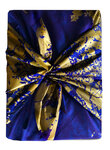Emballage Furoshiki Carédeau Maison Créatrice Papier Cadeau Réutilisable Coton Satin Luxe Quand la terre flirte Fabriqué en France Taille L