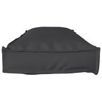 vidaXL Set de coussins de palette 2 Pièces Noir 120 x 40 x 8 cm