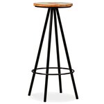 vidaXL Tabourets de bar lot de 4 bois massif de récupération