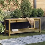 vidaXL Banc de jardin 108x35x45 cm bois de pin imprégné