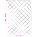 vidaXL Duvet complet toute l'année Taupe 200 x 140 cm Microfibre