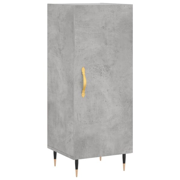 vidaXL Buffet Gris béton 34 5x34x90 cm Bois d'ingénierie