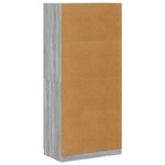 vidaXL Garde-robe Sonoma gris 90x52x200 cm Bois d'ingénierie