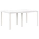 vidaXL Ensemble de salle à manger pour jardin 5 pc Blanc Rattan Polt