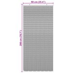 vidaXL Rideau de porte anti-insectes multicolore 200 x 100 cm Bambou
