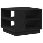 vidaXL Table basse Chêne noir 55 x 55 x 42 cm Bois d'ingénierie