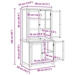 vidaXL Ensemble de meubles de rangement Marron Bois d'ingénierie