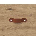 vidaXL Commode Chêne Artisanal 69 5 x 34 x 90 cm Bois d’ingénierie