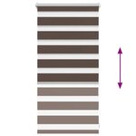 Store enrouleur tamisant 40 x 100 cm marron