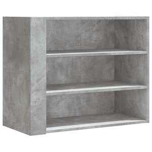 vidaXL Armoire murale gris béton 75x35x60 cm bois d'ingénierie