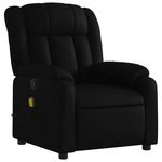 vidaXL Fauteuil de massage inclinable noir similicuir