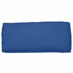 vidaXL Coussin pour assise / dossier de palette avec oreiller Bleu royal