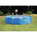 INTEX Kit piscine tubulaire ronde Métal Frame - Ø 3,65 x 0,76 m