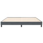vidaXL Cadre de lit sans matelas gris foncé 200x220 cm velours