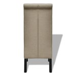 vidaXL Chaises à manger lot de 2 beige tissu