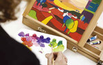 Kit Acrylique ArtCreation Expression Tubes + chevalet + palette + 2 pinceaux ROYAL TALENS