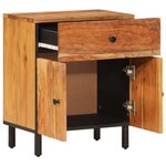 vidaXL Table de chevet 50x33x60 cm bois d'acacia solide