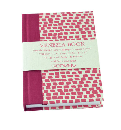 Papier Fabriano Venezia carnet 10x15 cm 200 g 48 feuil.