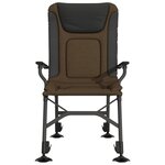 vidaXL Chaise de pêche avec accoudoir pliable taupe