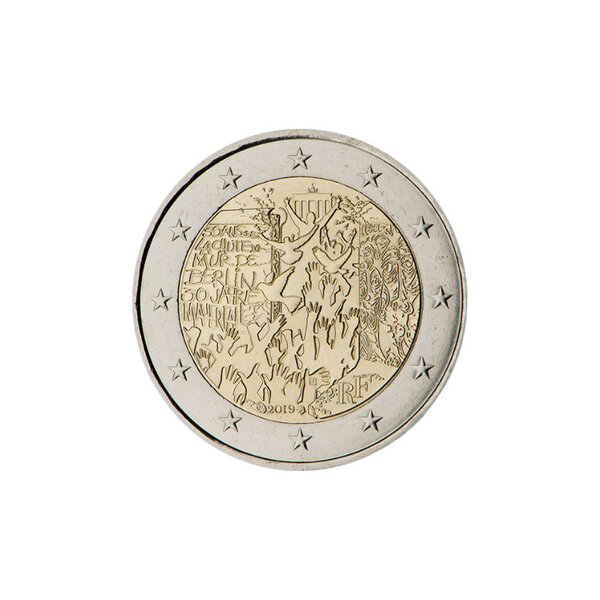 France 2019 - 2 euro commémorative mur de berlin