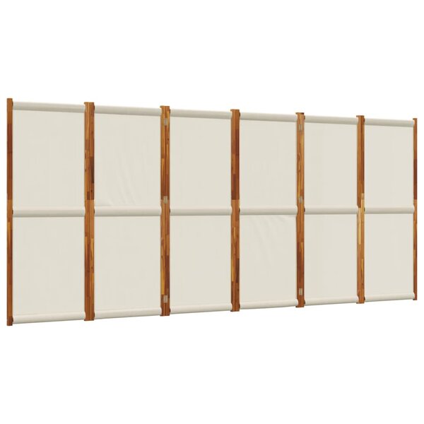 vidaXL Cloison de séparation 6 panneaux gris clair 420x180 cm