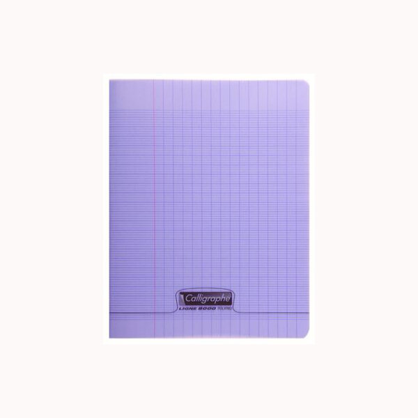 Cahier piqué POLYPRO 21x29 7 cm 96p séyès 90g Violet CALLIGRAPHE