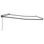 vidaXL Cadre de auvent manuel Réglable Anthracite 5 × 3 5 m Acier