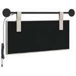 vidaXL Tête de lit suspendue Crème Velours