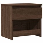 vidaXL Table de chevet Chêne marron 40x30x39 cm Bois d'ingénierie