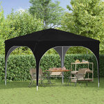vidaXL Tente de fête pop-up 290 x 290 x 245 cm Noir