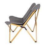 Bo-Camp Chaise de détente Wembley L Gris