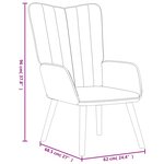 vidaXL Chaise de relaxation Noir Velours
