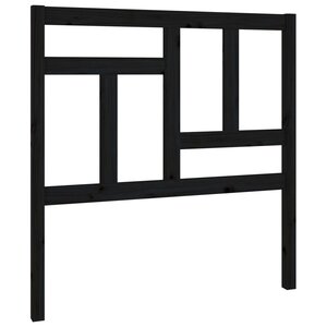 vidaXL Tête de lit Noir 95 5x4x100 cm Bois massif de pin